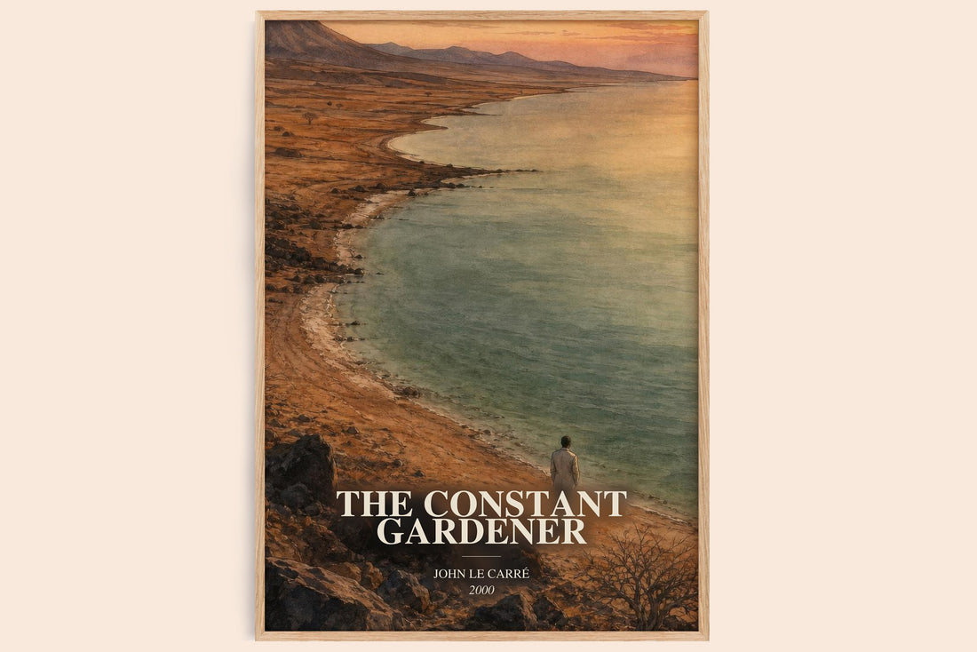 The Constant Gardener watercolour book poster by John le Carré – framed literary art print