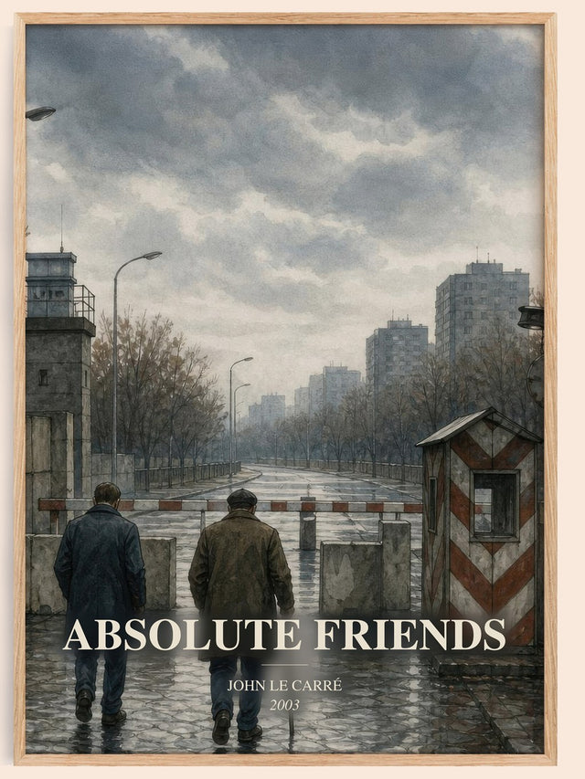 Absolute Friends Book Watercolour Illustration by John le Carré