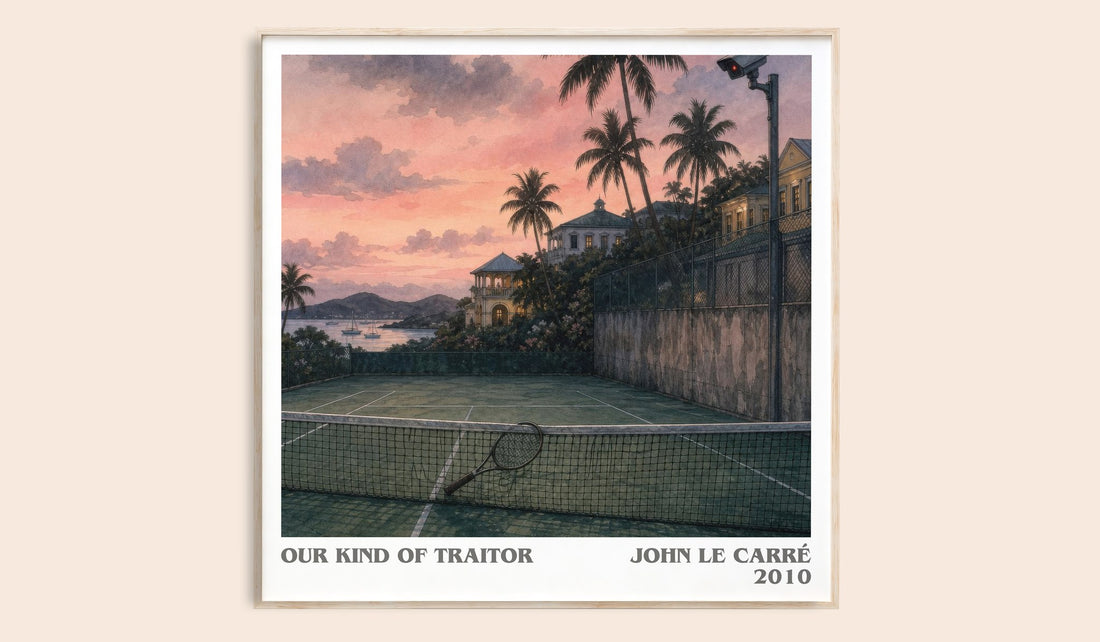 Our Kind of Traitor literary book poster by John le Carré – framed literary art print