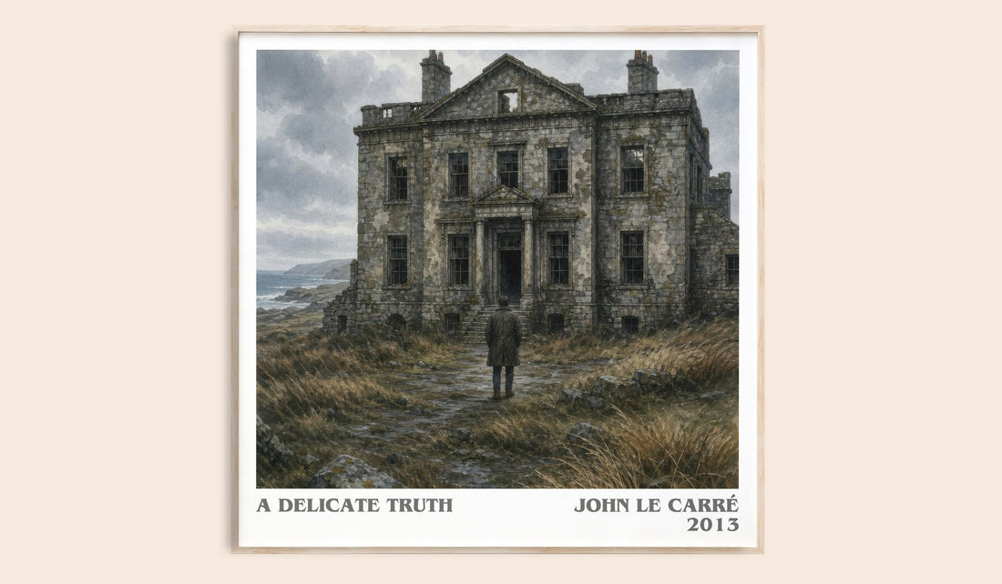 A Delicate Truth literary book poster by John le Carré – framed literary art print