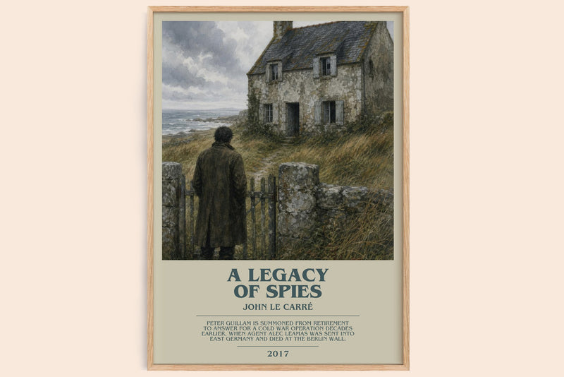 A Legacy of Spies bookish book poster by John le Carré – framed literary art print