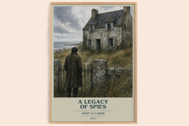 A Legacy of Spies book cover book poster by John le Carré – framed literary art print