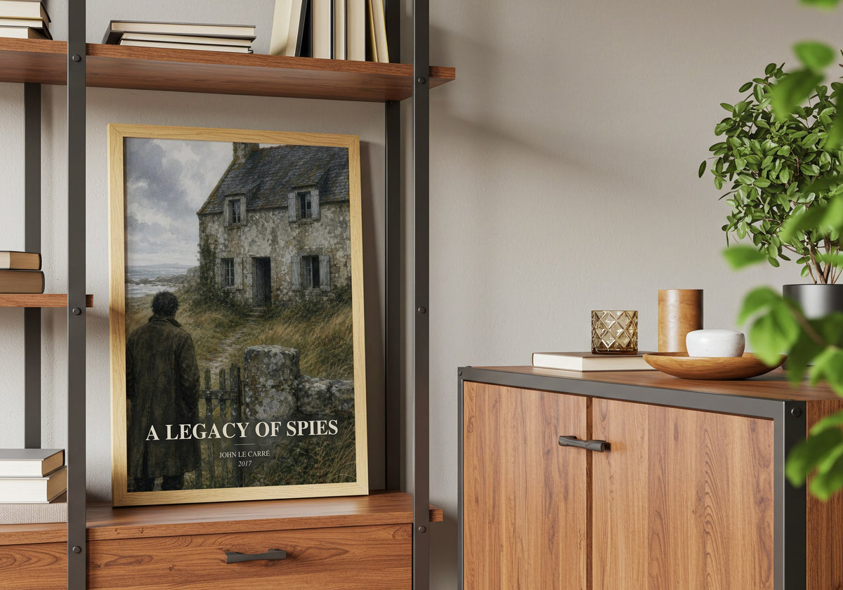 A Legacy of Spies book watercolour illustration paper finish options – matte satin gloss