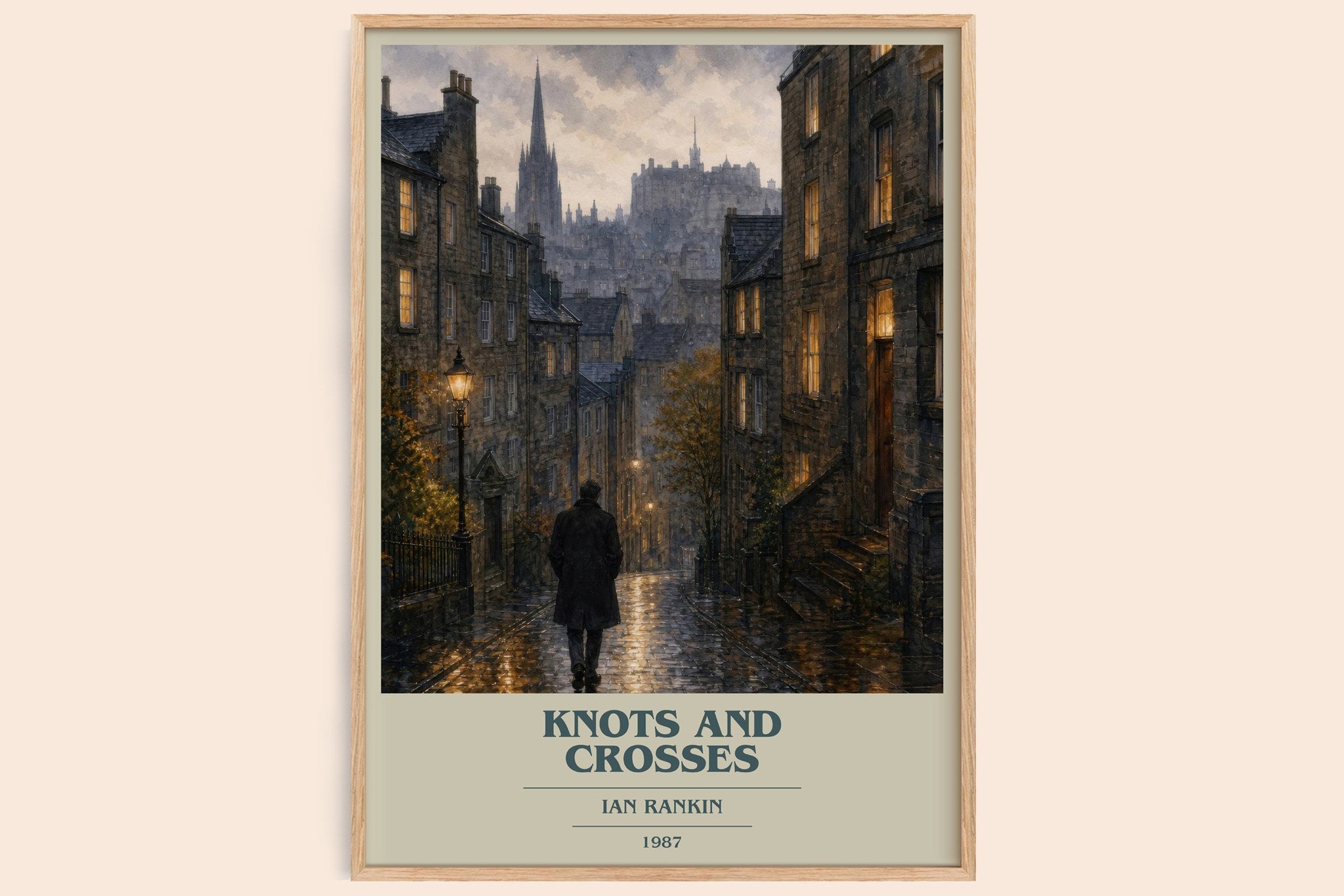 Knots and Crosses Book Cover Poster by Ian Rankin