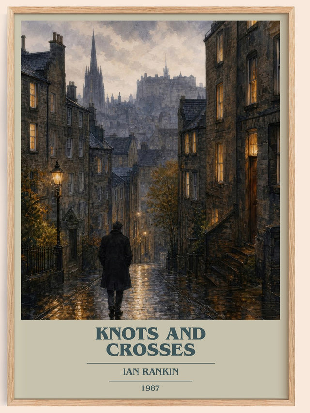 Knots and Crosses Book Cover Poster by Ian Rankin