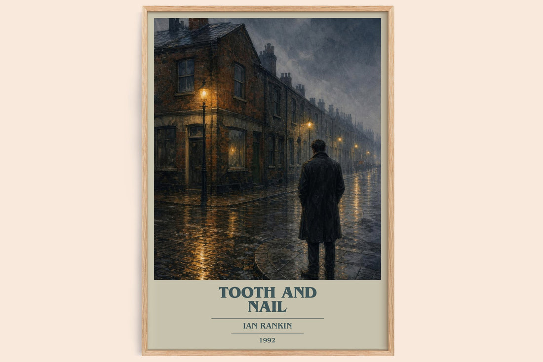 Tooth and Nail book cover book poster by Ian Rankin – framed literary art print