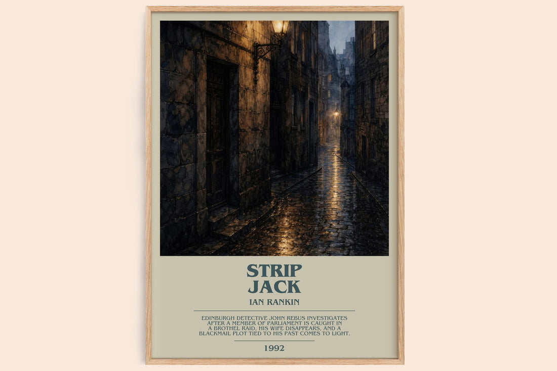 Strip Jack bookish book poster by Ian Rankin – framed literary art print