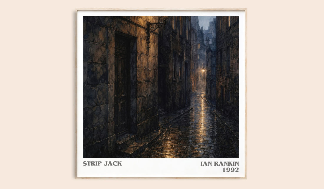 Strip Jack literary book poster by Ian Rankin – framed literary art print