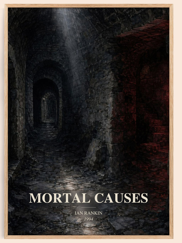 Mortal Causes Book Watercolour Illustration by Ian Rankin