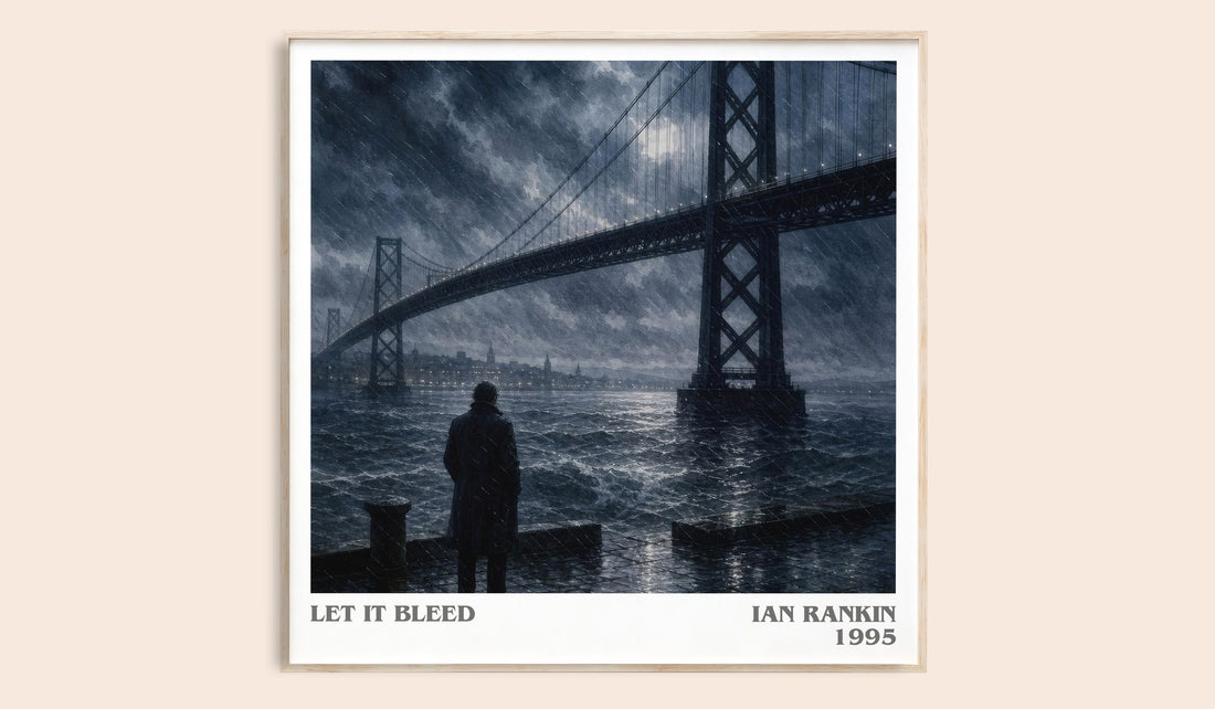 Let It Bleed literary book poster by Ian Rankin – framed literary art print