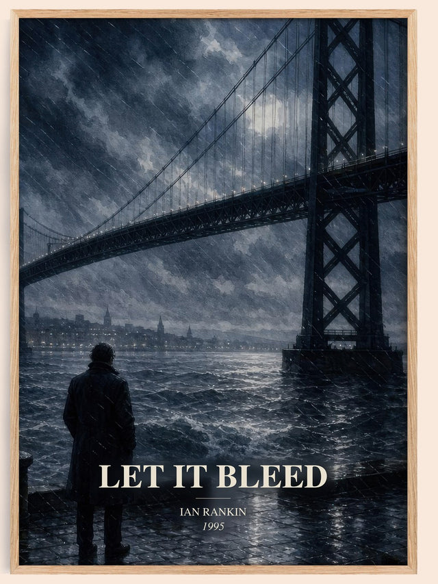 Let It Bleed Book Watercolour Illustration by Ian Rankin