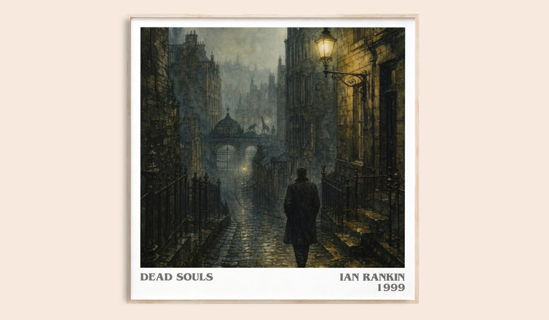 Dead Souls literary book poster by Ian Rankin – framed literary art print