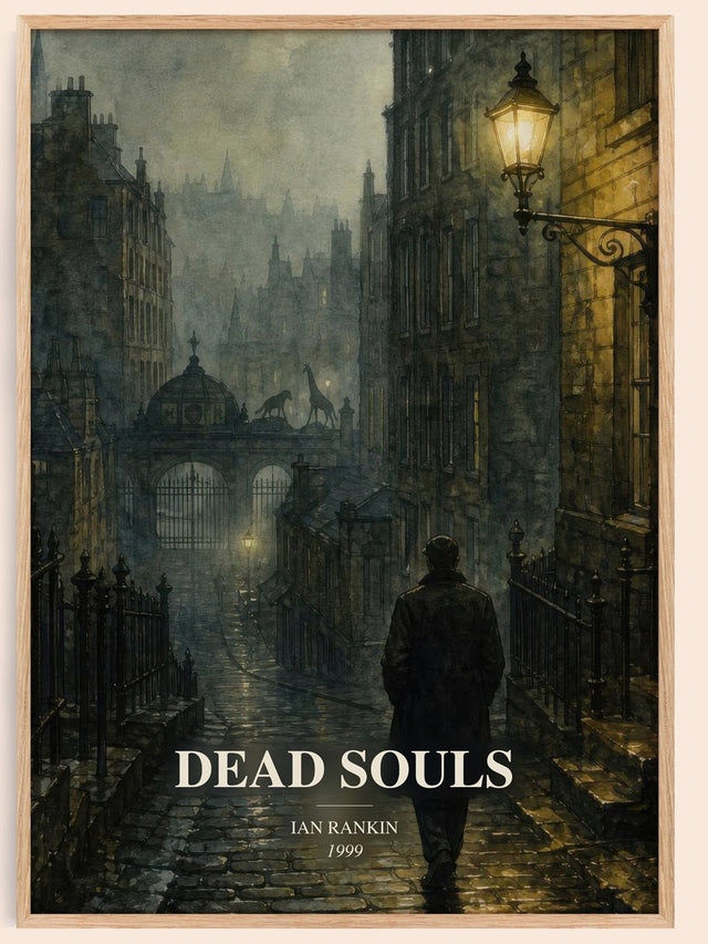 Dead Souls Book Watercolour Illustration by Ian Rankin