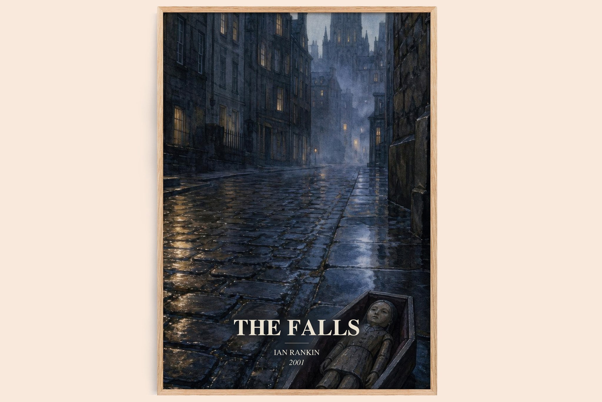 The Falls Book Watercolour Illustration by Ian Rankin