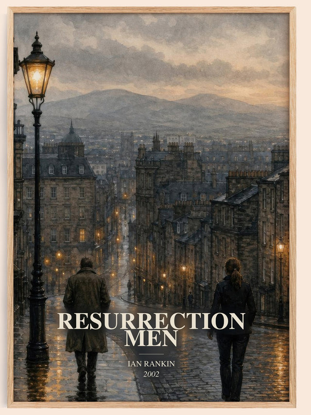 Resurrection Men Book Watercolour Illustration by Ian Rankin