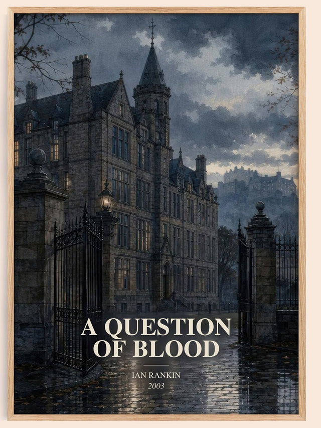A Question of Blood Book Watercolour Illustration by Ian Rankin