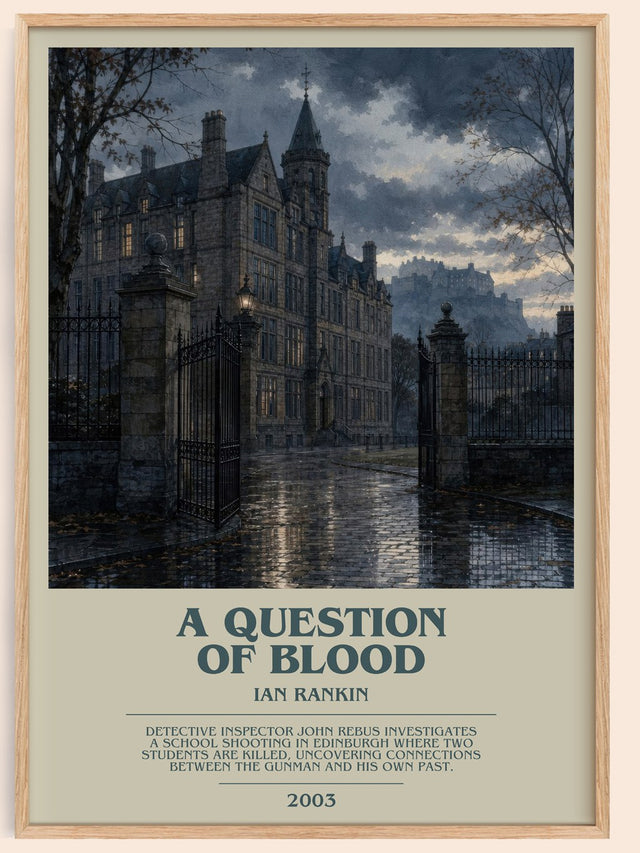 A Question of Blood Bookish Wall Art by Ian Rankin