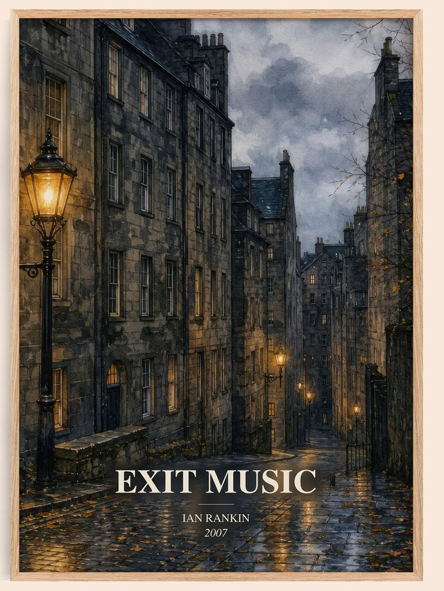 Exit Music Book Watercolour Illustration by Ian Rankin