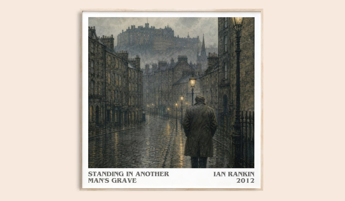 Standing in Another Man's Grave literary book poster by Ian Rankin – framed literary art print