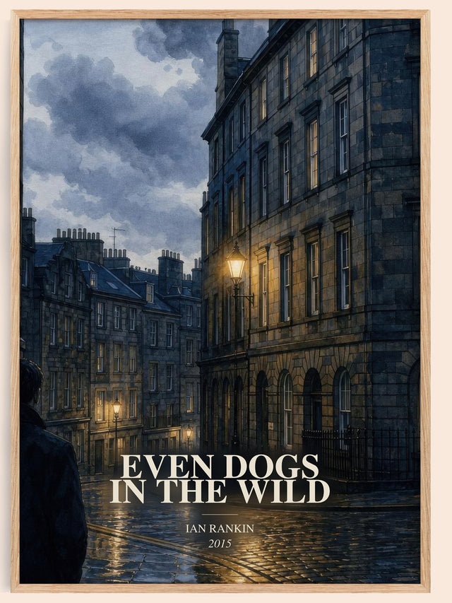 Even Dogs in the Wild Book Watercolour Illustration by Ian Rankin