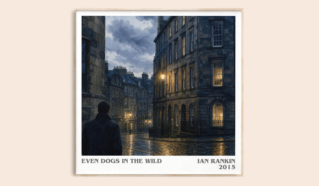 Even Dogs in the Wild literary book poster by Ian Rankin – framed literary art print
