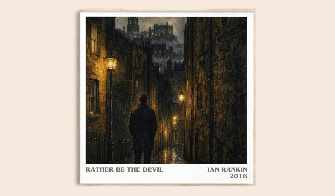 Rather Be the Devil literary book poster by Ian Rankin – framed literary art print