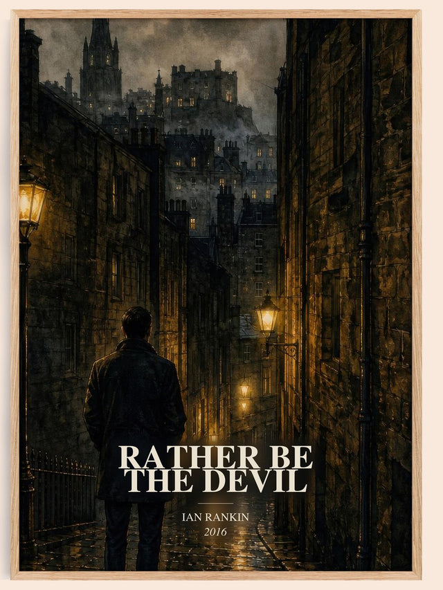 Rather Be the Devil Book Watercolour Illustration by Ian Rankin