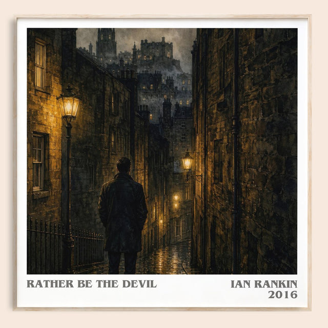Rather Be the Devil Literary Art Print by Ian Rankin