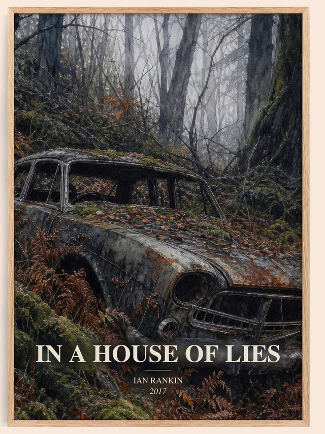 In a House of Lies Book Watercolour Illustration by Ian Rankin