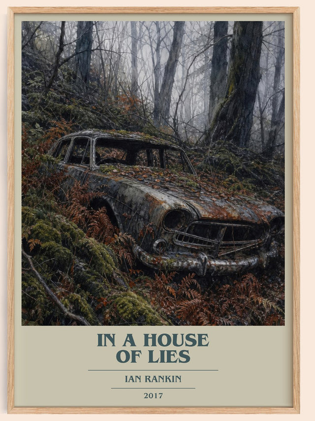 In a House of Lies Book Cover Poster by Ian Rankin