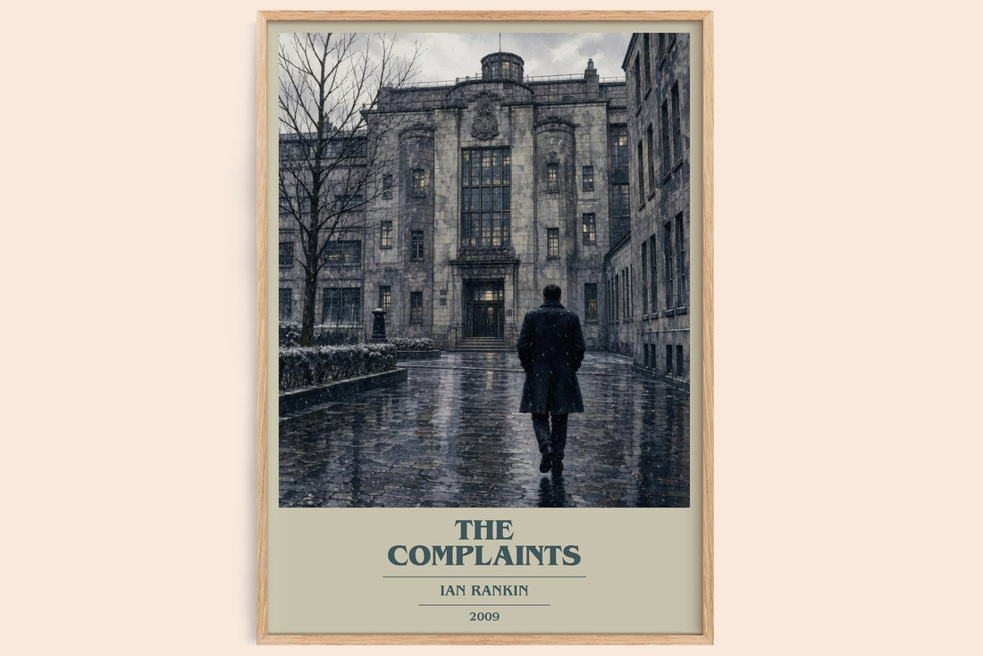 The Complaints book cover book poster by Ian Rankin – framed literary art print