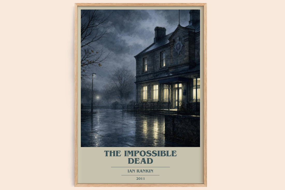 The Impossible Dead book cover book poster by Ian Rankin – framed literary art print