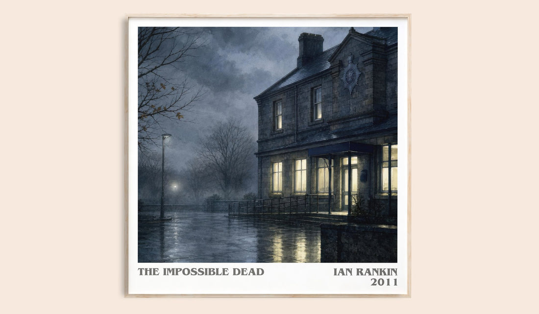 The Impossible Dead literary book poster by Ian Rankin – framed literary art print