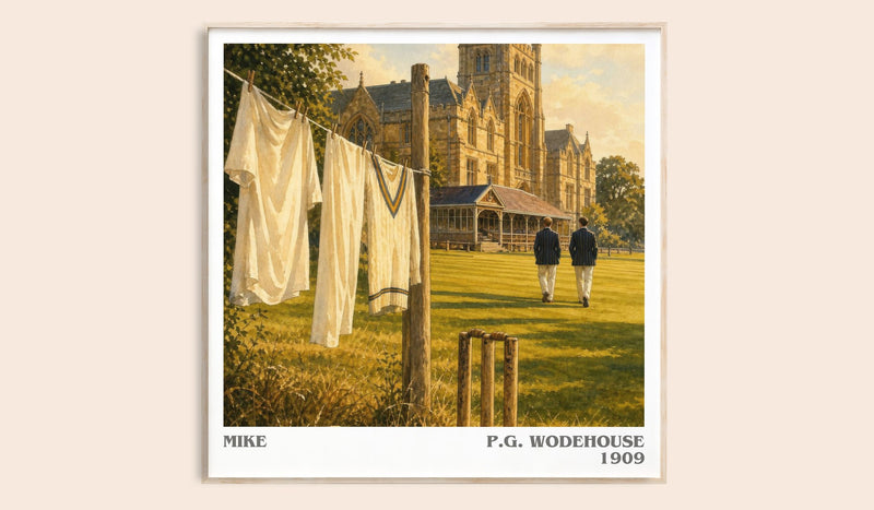 Mike Literary Art Print by P.G. Wodehouse (Square style)