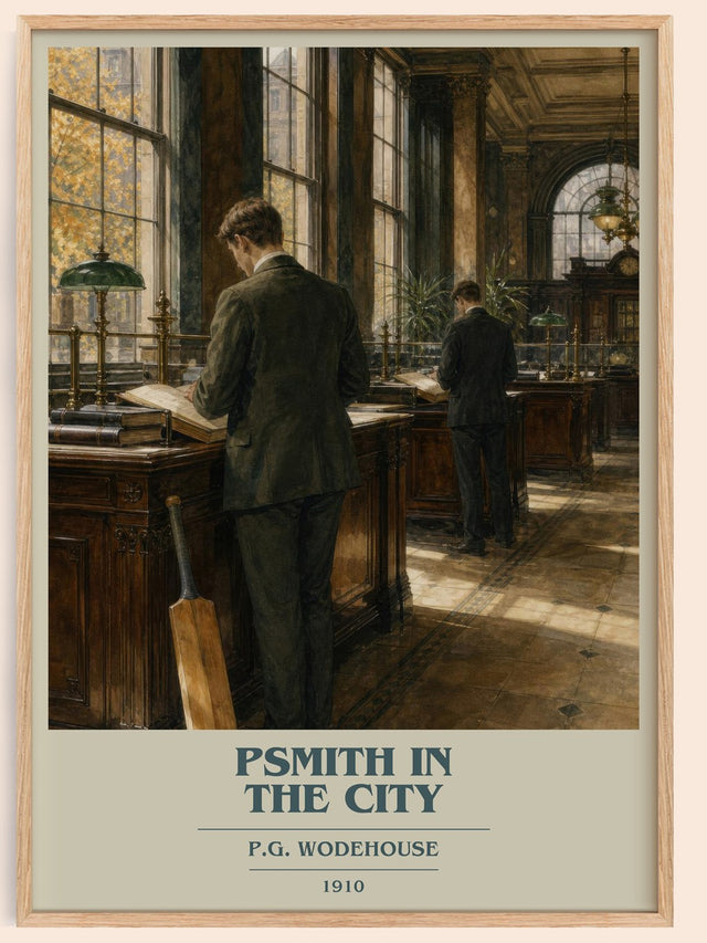 Psmith in the City Book Cover Poster by P.G. Wodehouse