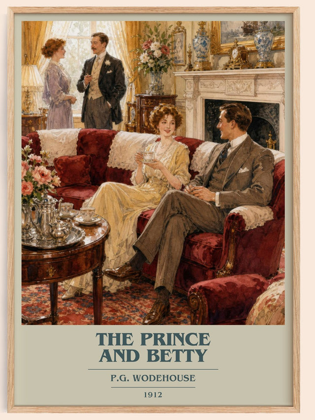 The Prince and Betty Book Cover Poster by P.G. Wodehouse