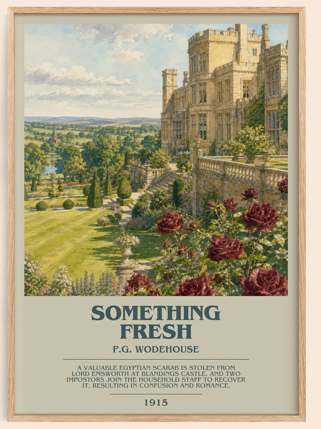 Something Fresh Bookish Wall Art by P.G. Wodehouse