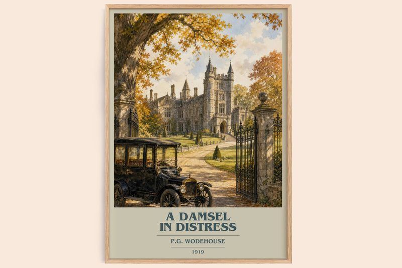 A Damsel in Distress Book Cover Poster by P.G. Wodehouse