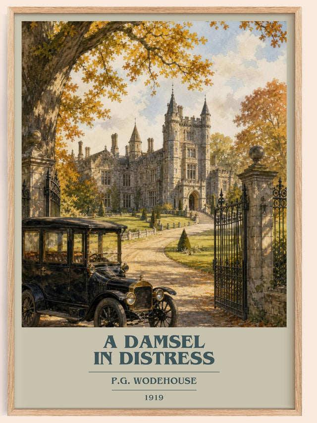 A Damsel in Distress Book Cover Poster by P.G. Wodehouse