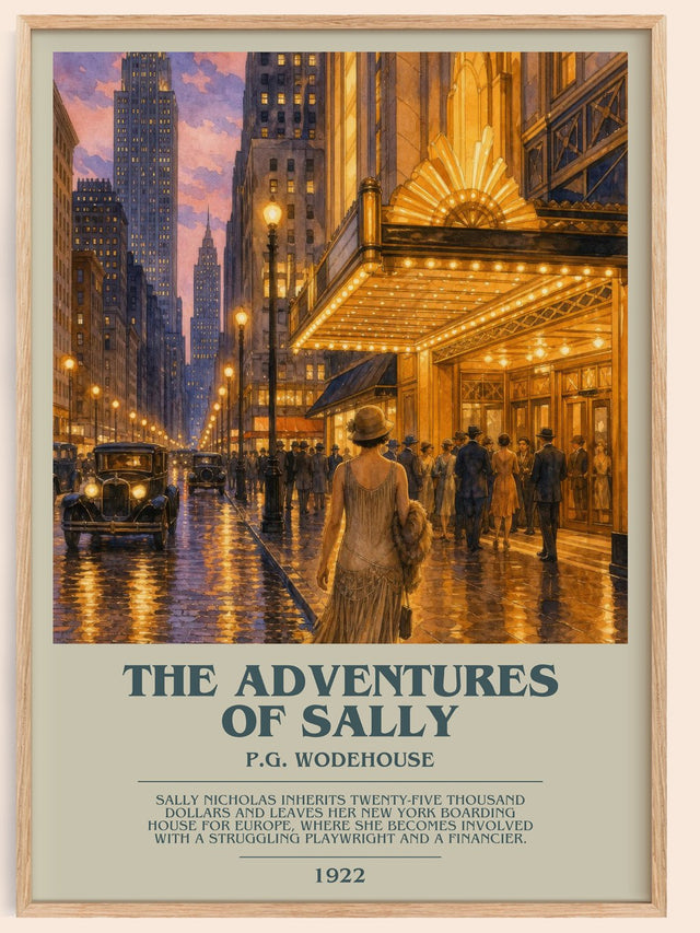 The Adventures of Sally Bookish Wall Art by P.G. Wodehouse