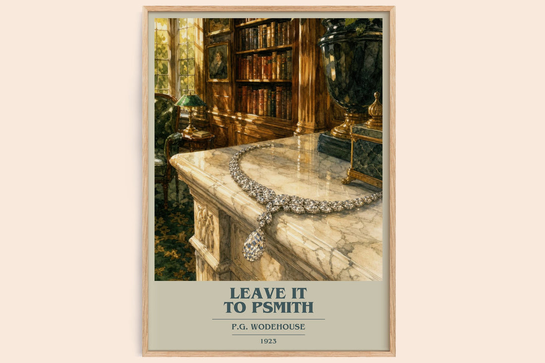 Leave It to Psmith book cover book poster by P.G. Wodehouse – framed literary art print