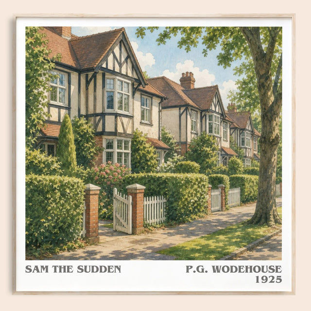 Sam the Sudden Literary Art Print by P.G. Wodehouse