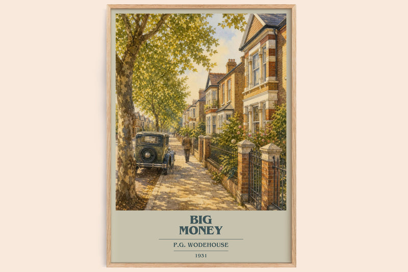 Big Money Book Cover Poster by P.G. Wodehouse