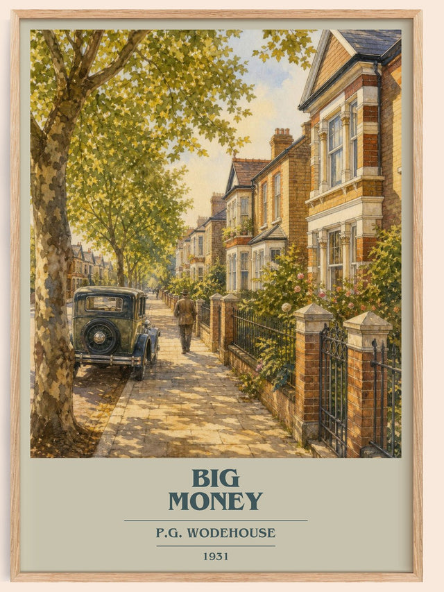 Big Money Book Cover Poster by P.G. Wodehouse