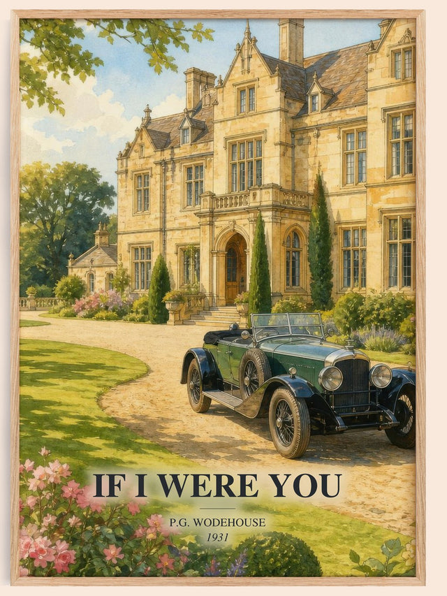 If I Were You Book Watercolour Illustration by P.G. Wodehouse