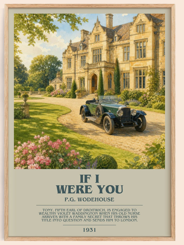 If I Were You Bookish Wall Art by P.G. Wodehouse