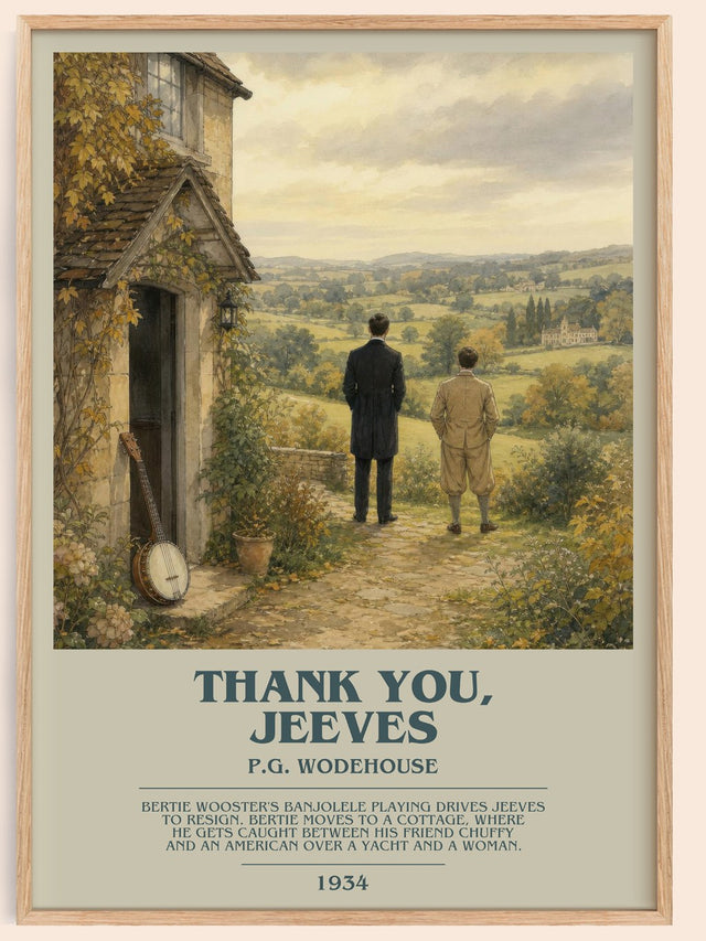 Thank You, Jeeves Bookish Wall Art by P.G. Wodehouse