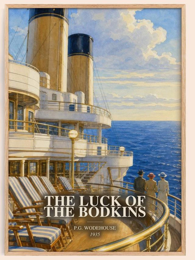 Luck of the Bodkins Book Watercolour Illustration by P.G. Wodehouse