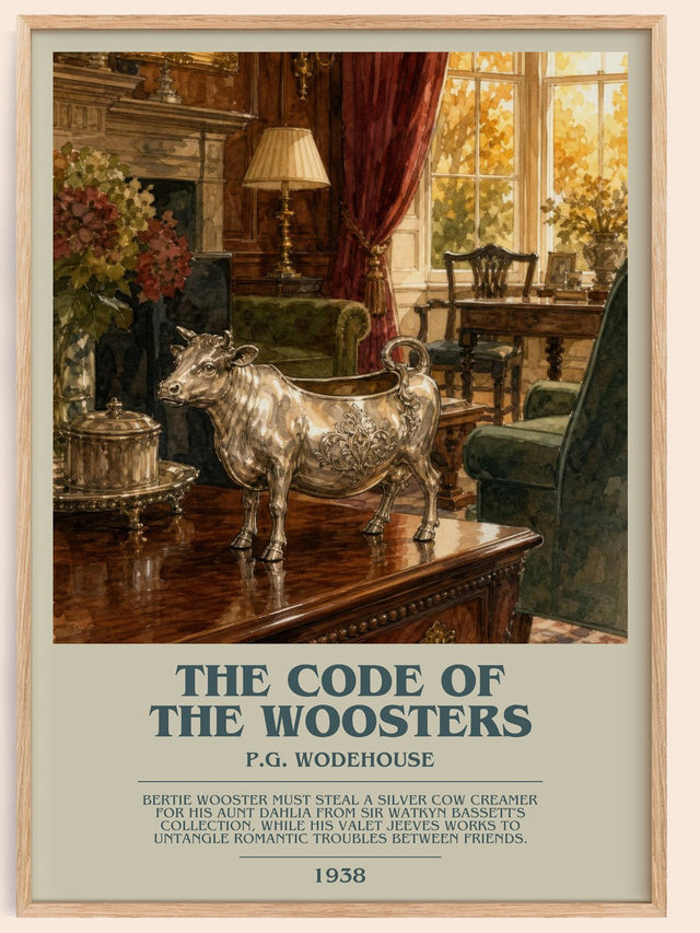 The Code of the Woosters Bookish Wall Art by P.G. Wodehouse