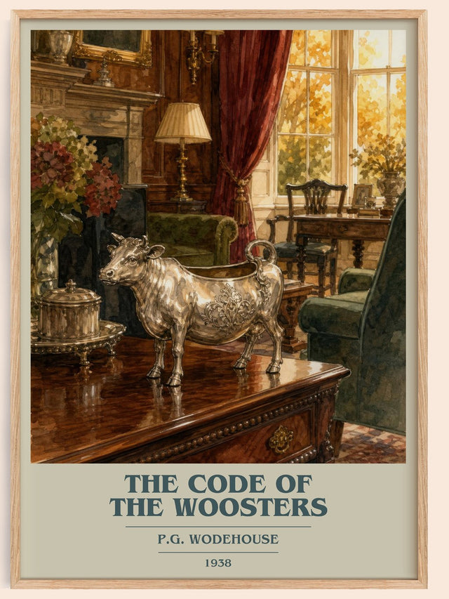 The Code of the Woosters Book Cover Poster by P.G. Wodehouse